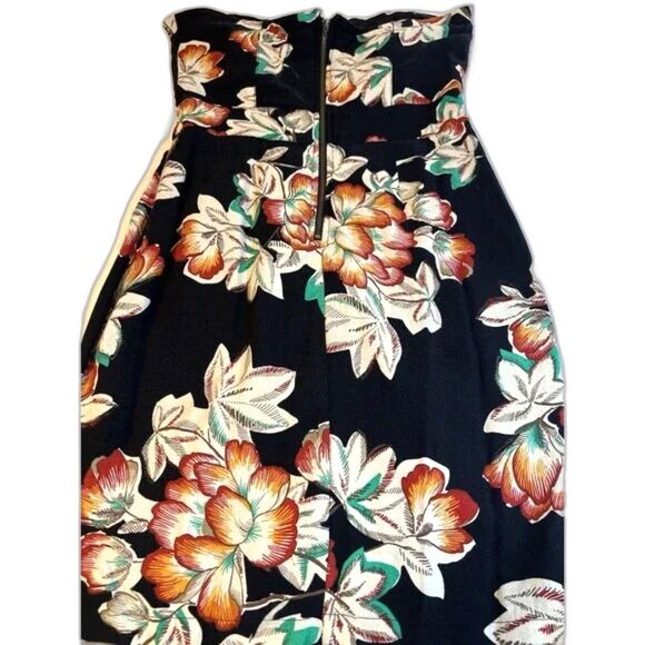 American Rag Y2K Floral Strapless Mini Dress Juniors M Boho Festival Vibes - Picture 2 of 12